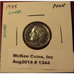 1344. 1955 P Proof SILVER Roosevelt Dime