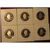Image 2 : 1351. Set of 6 2009-S Proof Washington Quarters – District of Columbia, Puerto Rico, Guam, American 