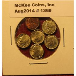 1369. Mini-money – 6 modern issue coins