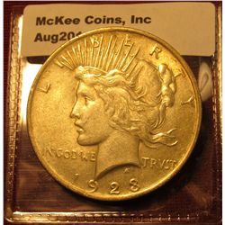 1379. 1923 P Peace Silver Dollar AU
