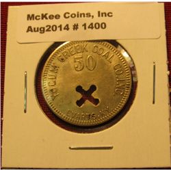 1400. Coal company scrip – Yocum Creek Coal Co. Inc., Evarts, KY 50¢