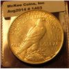 Image 2 : 1403. 1923 P Peace Silver Dollar BU  with light toning