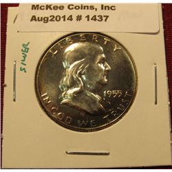 1437. 1955 P Proof Franklin Half