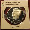 Image 1 : 1443. 2002-S 90% SILVER Proof Kennedy Half