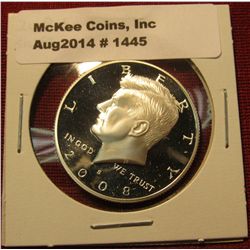 1445. 2008-S 90% SILVER Proof Kennedy Half