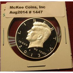 1447. 2013-S 90% SILVER Proof Kennedy Half