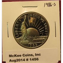 1456. 1986-S Statue of Liberty Proof Commemorative Half Dollar