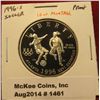 Image 1 : 1461. 1996-S Atlanta Olympics Soccer Proof Commemorative Half Dollar, SCARCE, low mintage