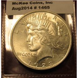 1465. 1923 P Peace Silver Dollar BU