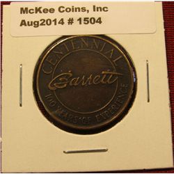 1504. Barrett 1854-1954 Centennial token – 100 Years of Experience