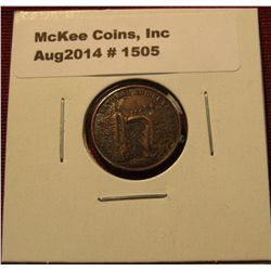 1505. Natural Bridge in Virginia (near Monticello) uniface token