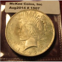 1507. 1923 P Peace Silver Dollar BU