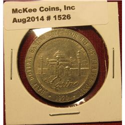 1526. 1970 Half Dollar Gaming Token from the el Casino, Freeport, Grand Bahama Island – probably fro