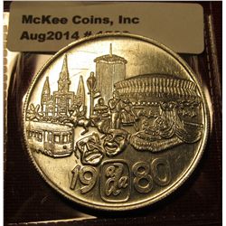 1528. 1980 American Dental Association / GUM Toothbrush / BU tler Mardi Gras style token