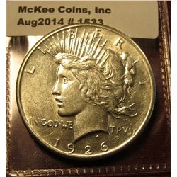 1533. 1926 Peace Silver Dollar BU