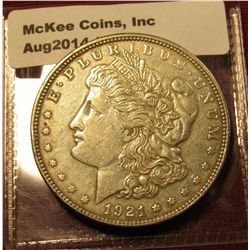 1536. 1921 P Morgan Silver Dollar XF