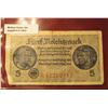 Image 1 : 1553. 1939-45 World War II Reich's Credit Treasury Note. Pick # R138. 5 Reichsmark. 8 digit serial n