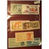 Image 1 : 1565. (6) Foreign Bank notes in plastic pages. All CU or nearly so.