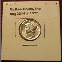 1573. 1931 D Mercury Dime AU 55.