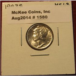 1580. 1943 S Mercury Dime. MS 63.
