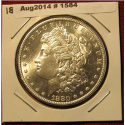 1584. 1880 S Morgan Silver Dollar. DMPL MS 64.