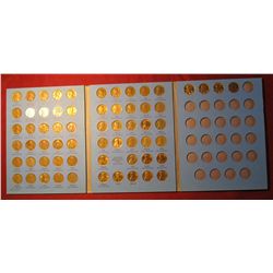 1606. Whitman Folder - Lincoln Cents Collection 1941 PDS to 1964 PD. (63 Coins) VG-BU .