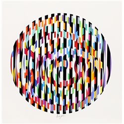 Yaacov Agam, VII from the Message of Peace Portfolio, Serigraph