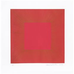 Richard Anuszkiewicz, Summer Suite (Red with Gold 2), Intaglio Aquatint Etching