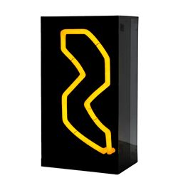 Chryssa, Untitled from Times Square Fragments, Neon Sculpture in Plexi-Box