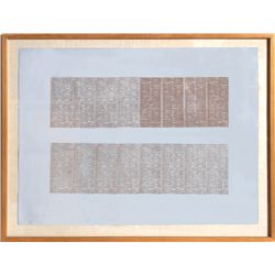 Chryssa, Classified Ad, Silkscreen and Painting on Paper