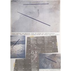 Dennis Oppenheim, Cobalt Vectors, Lithograph
