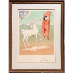 Salvador Dali, The Agony of Love from the Retrospective Suite, Lithograph