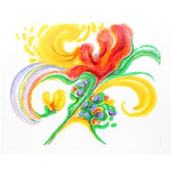Ronald Julius Christensen, Flower Burst, Lithograph