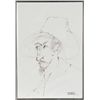 Image 1 : Leonardo Nierman, Self-Portrait 2, Ink Drawing