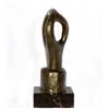 Image 2 : Ruth Gutman, Praying Woman, Bronze with Black Patina on a Marble Base