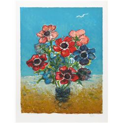Henri Westel, Flowers 2, Lithograph