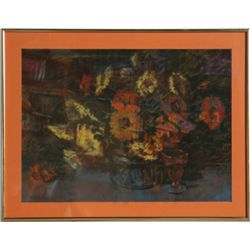 D. Kelly Kisirsky, Pastel Flowers, Pastel Drawing