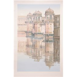 Bannister, Pavillions of Pushkar India, Lithograph