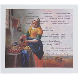 George Deem, Words by Ronald Vance, Lithograph
