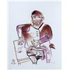 Image 1 : William Gropper, Seated Man (20) from the Shtetl Portfolio, Lithograph