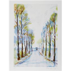Lloyd Lozes Goff, French Road, Lithograph
