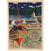 Image 1 : Rene Genis, Boats, Lithograph