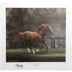 Christine Picavet, The Legend Lives On... Secretariat, Offset Lithograph