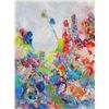 Image 1 : Isabel Gamerov, The Flower Garden, Oil Painting with Collage