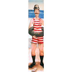 Gregg Hinlicky, Swimmer, Oil Painting