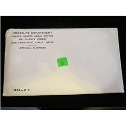 1968 P & D US Silver Mint Set - UNC - Sealed