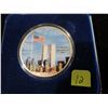 Image 1 : 2001 American Silver Eagle - Twin Towers In Memory of 9/11 w/Box & COA