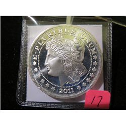 2011 Morgan Silver Round .999 1 Troy oz Silver