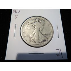 1917S Walking Liberty Half Dollar