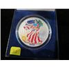 Image 1 : 2000 AMERICAN SILVER EAGLE -Colorized with box